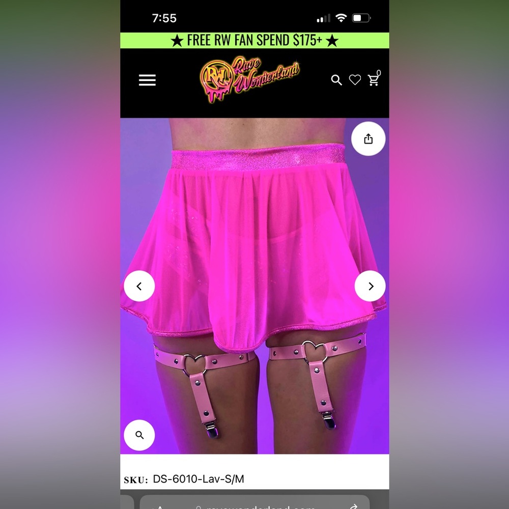 Sheer rave skirt-RAVEWONDERLAND